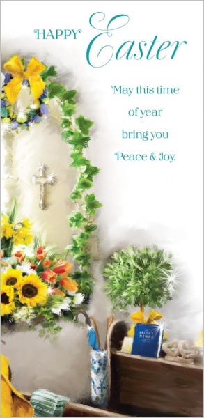 Church & Garden Easter Cards Pack Of 8