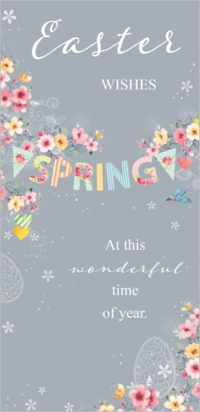 Spring Flowers Easter Cards Pack Of 8