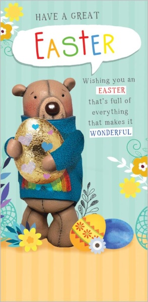 Bear & Rabbit Easter Cards Pack Of 8