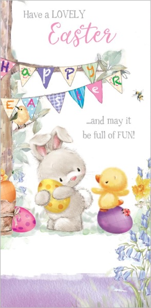 Bear & Rabbit Easter Cards Pack Of 8