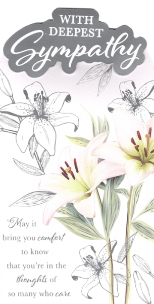 Lilies Sympathy Card