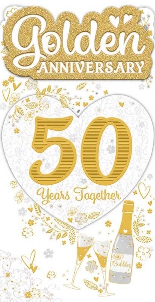 50 Years Together Anniversary Card