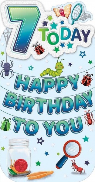 Bugs 7th Birthday Card