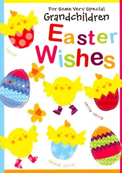 Easter Wishes Grandchildren Easter Card