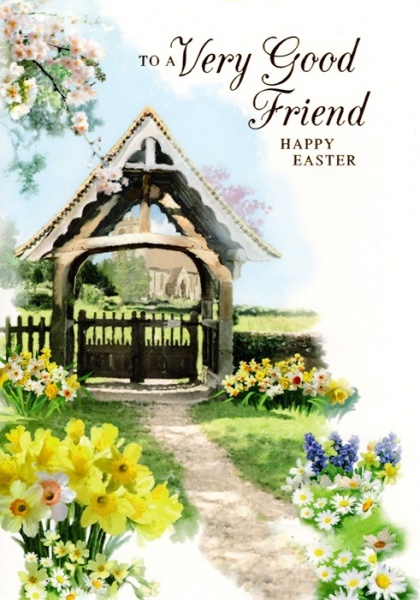 Lychgate Very Good Friend Easter Card