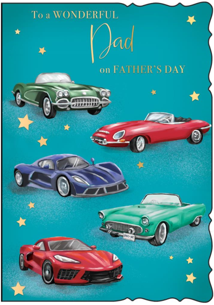 Cars Dad Father's Day Card