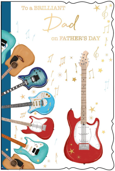 Guitars Dad Father's Day Card