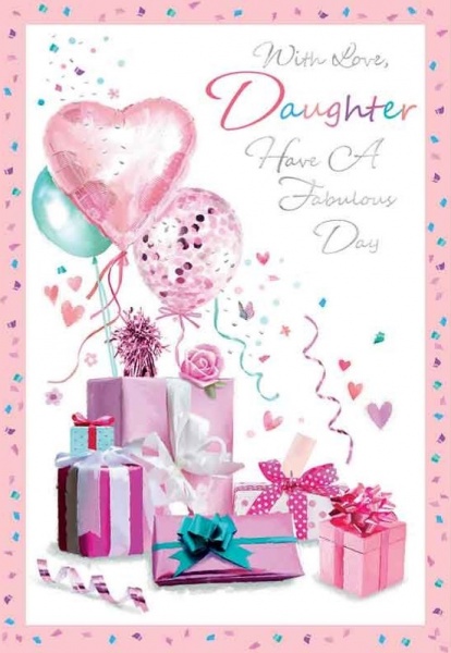 A Fabulous Day Daughter Birthday Card