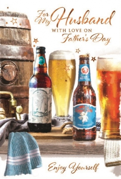 Beer Bar Husband Father's Day Card