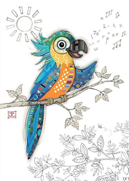 Percy Parrot Greeting Card