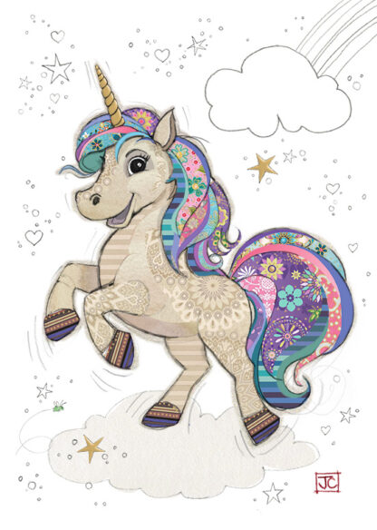 Una Unicorn Greeting Card