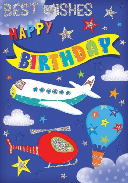Air Transport Birthday Card