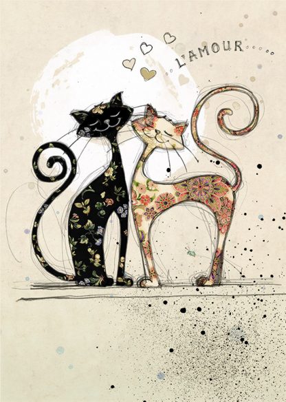 Two Lovecats Greeting Card