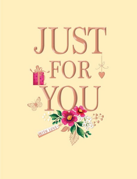 Just For You Birthday Card