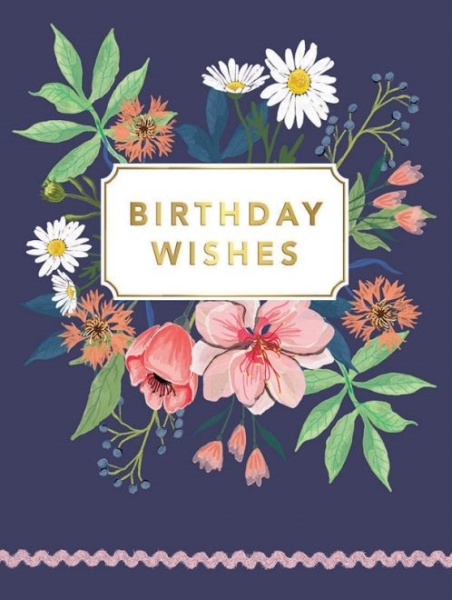 Birthday Wishes Flowers Birthday Card