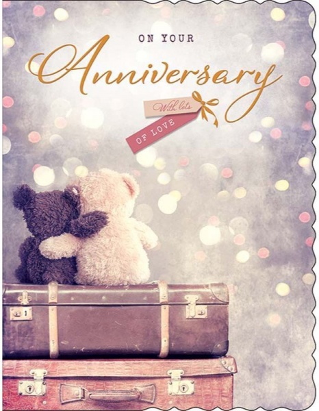 Suitcases Anniversary Card