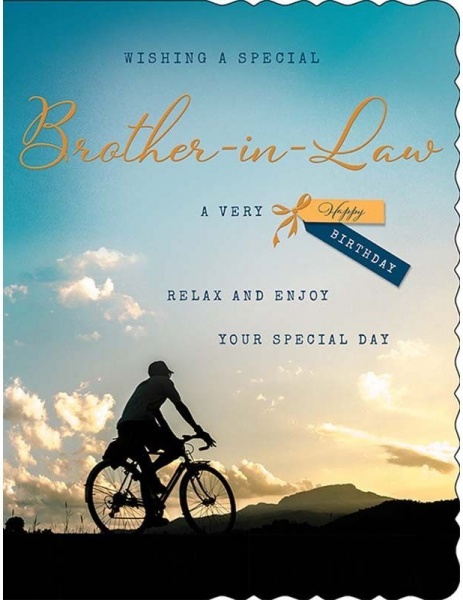 Cycling Brother In Law Birthday Card