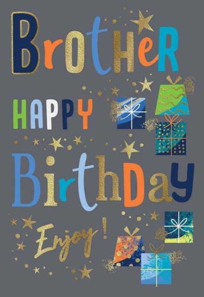 Happy Birthday Brother Birthday Card