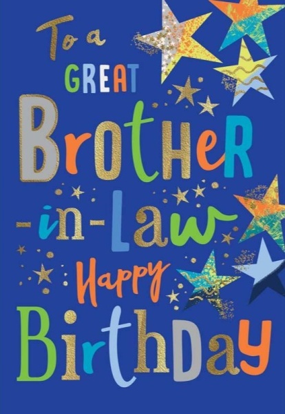 Happy Birthday Brother-In-Law Birthday Card