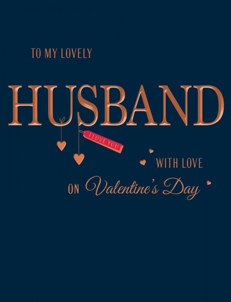 My Lovely Husband Valentine's Day Card