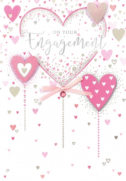 Hearts Engagement Card