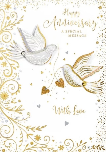 Doves Anniversary Card
