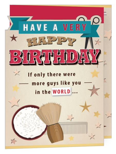 Shaving Kit Birthday Card