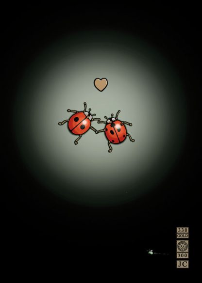 Ladybirds In Love Greeting Card
