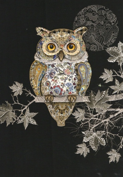 Decorative Owl Greeting Card