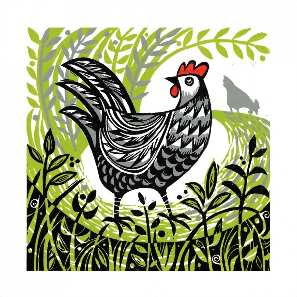 The Watchful Hen Greeting Card
