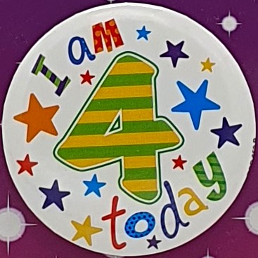 Stars 4th Birthday Badge