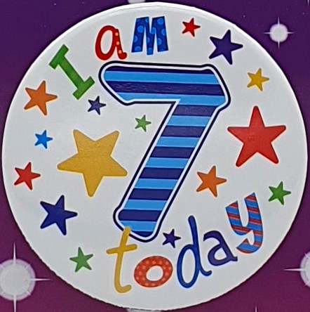 Stars 7th Birthday Badge