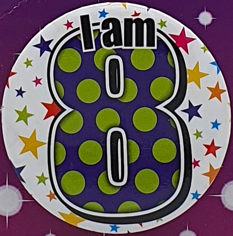 Stars 8th Birthday Badge