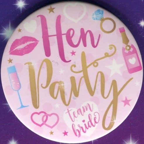 Team Bride Hen Party Badge