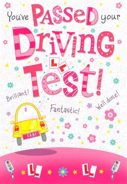 Fab! Passed Your Driving Test Card