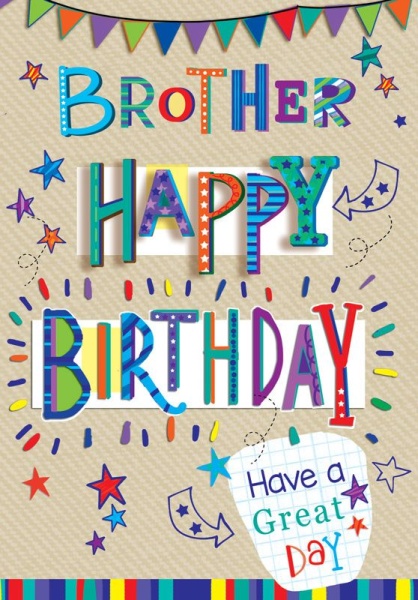 Happy Birthday Brother Birthday Card