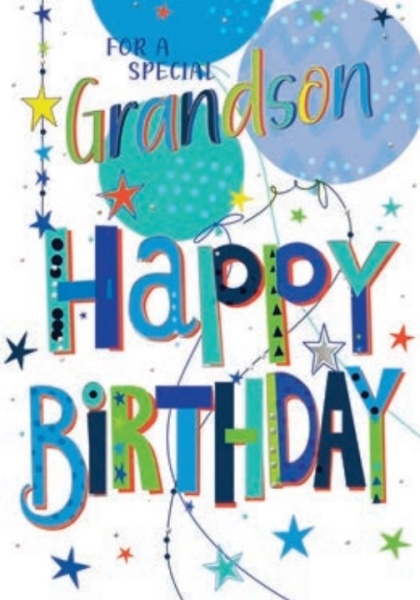 Happy Birthday Grandson Birthday Card