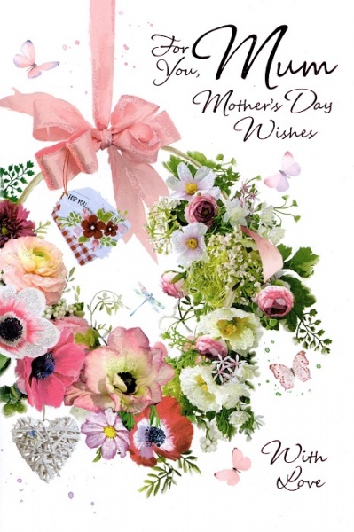 Flower Hoop Mum Mother's Day Card