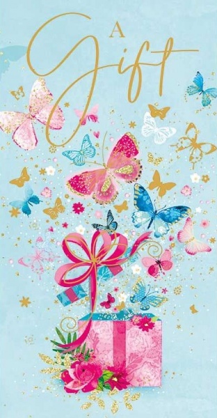 Butterfly Present Money Wallet Card