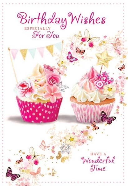 Cupcakes Birthday Card