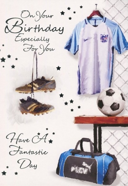 Football Kit Birthday Card