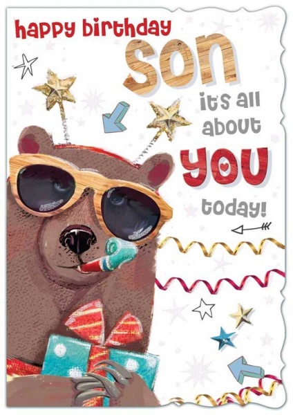 All About You Son Birthday Card