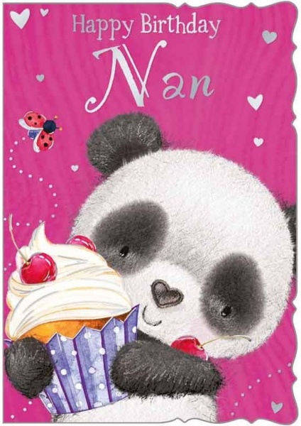 Cupcake Nan Birthday Card