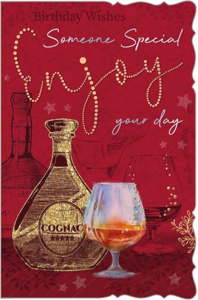 Cognac Someone Special Birthday Card