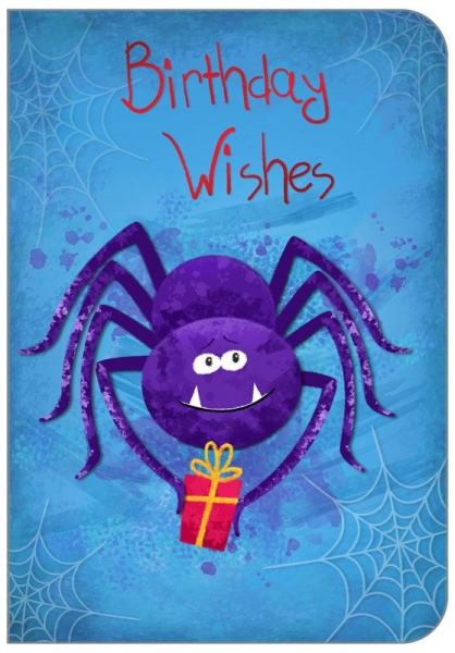 Spider Birthday Card