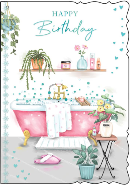 Bubble Bath Birthday Card