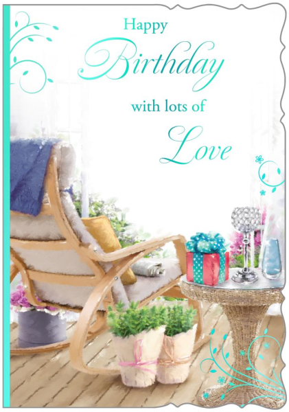 Garden Deck Birthday Card