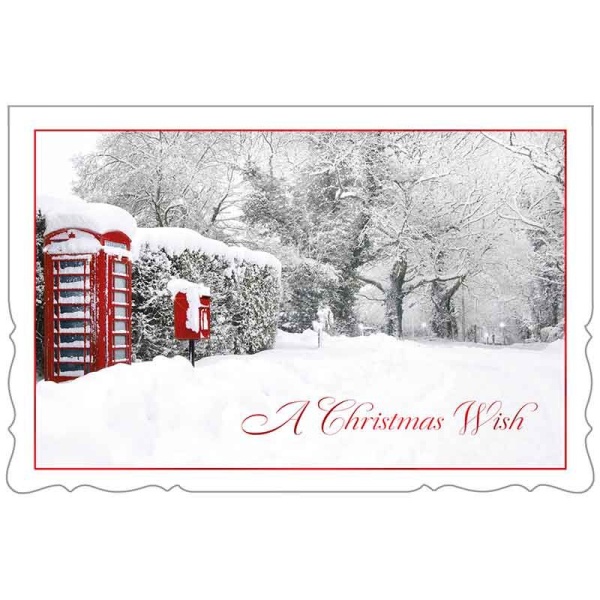 A White Christmas Christmas Cards Pack Of 12