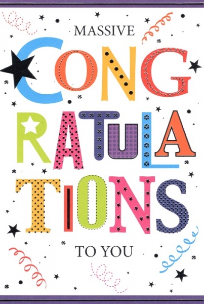 Massive Congratulations Card