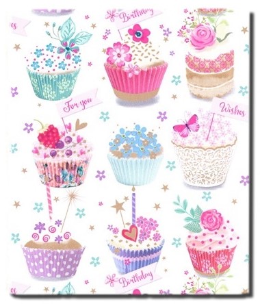 Birthday Cupcakes Gift Tag